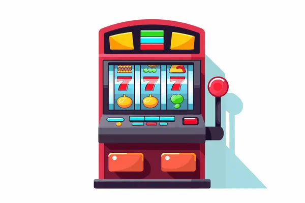 Spielautomaten Vektor Flach Minimalistisch Isoliert Vektor Stil Illustration — Stockvektor