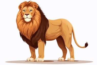 lion isolated vector style illustration clipart