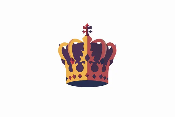 Coronation His Majesty King Isolated Vector Style — Stock Vector