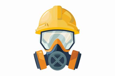 İnşaat Respirator hisse senedi görüntü izole vektör biçimi