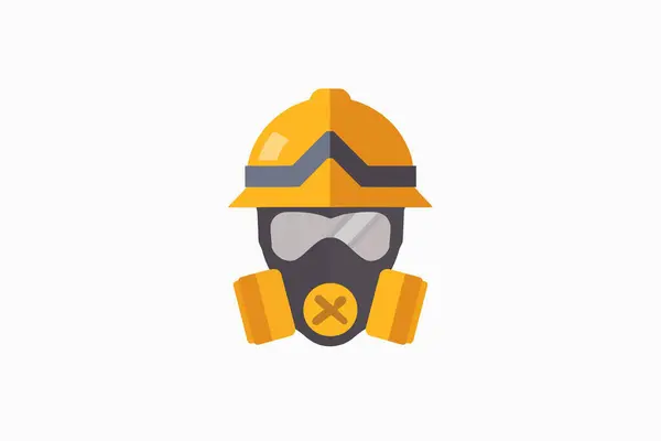 stock vector construction Respirator stock image isolated vector style