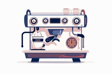 Espresso Makinesi izole resimleme