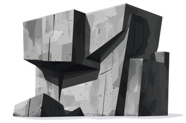 brutalist style monument isolated illustration illustration clipart