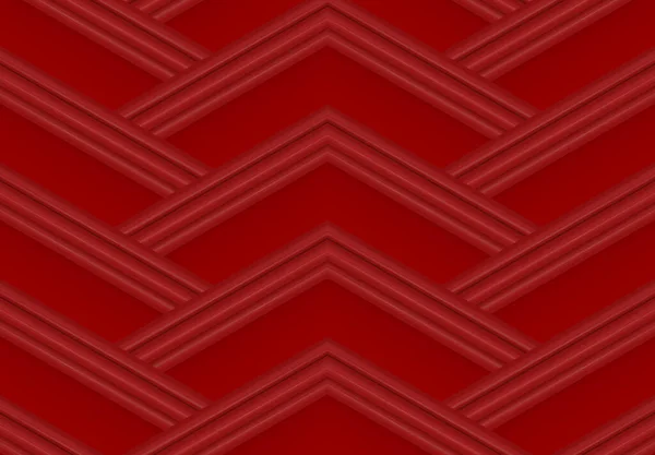 Rendering Simple Red Triangle Pattern Art Wall Bakground — Photo