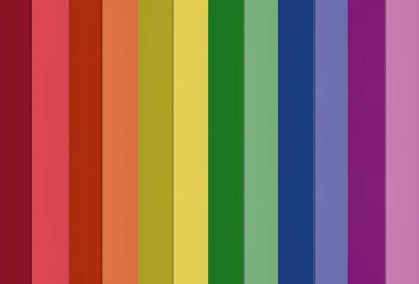 Rendering Verticale Lgbt Arcobaleno Colore Bar Modello Carta Parete Sfondo — Foto Stock