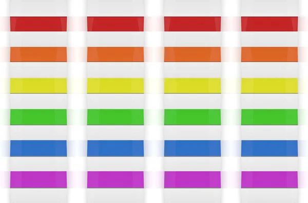 Weergave Lgbt Regenboog Kleur Bar Patroon Muur Ontwerp Textuur Achtergrond — Stockfoto