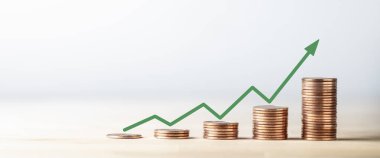 Oklu Madeni Para Biriktirmelerinden Yapılan Büyüme Çizelgesi - İş ve Yatırım Başarısı