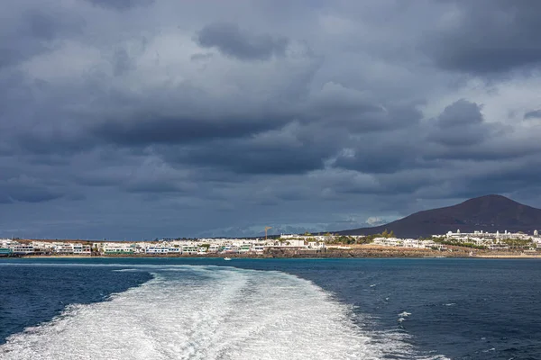 Ferry Car Playa Blanca Île Lanzarote Corralejo Sur Île Fuerteventura — Photo