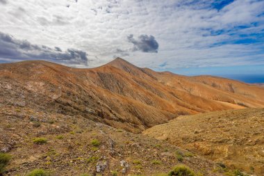 Fuerteventura manzarası Mirador Astronomico bakış açısından, Kanarya Adası