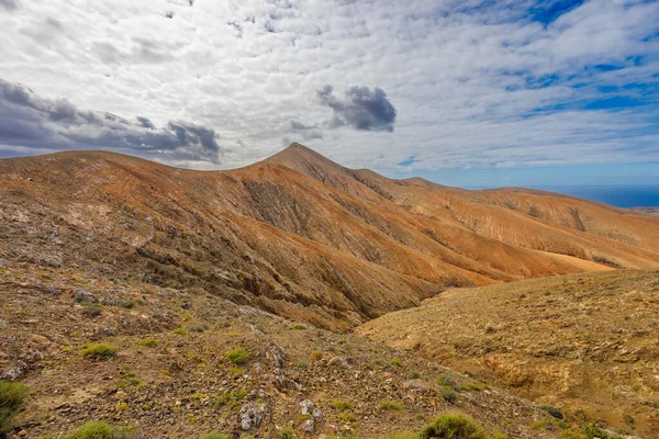Utsikt Över Fuerteventura Landskap Från Mirador Astronomico Utsiktsplats Kanarieöarna — Stockfoto