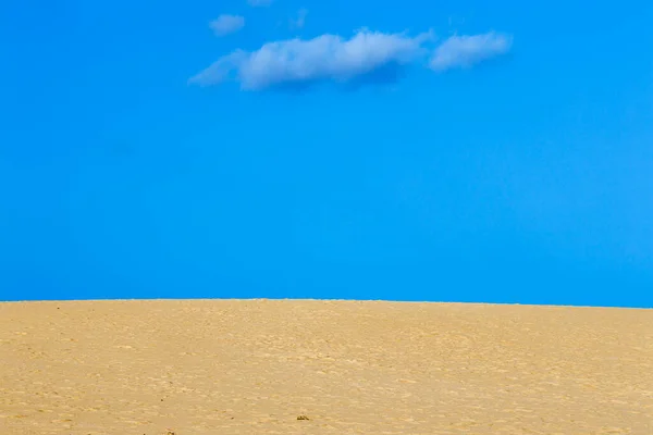 Zandduinen Het Parque Natural Corralejo Het Eiland Fuerteventura Canarische Eilanden — Stockfoto