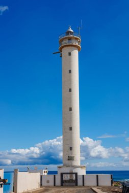 Puerto del Rosario 'daki Gavioto Point Deniz Feneri Kanarya Adaları' ndaki Fuerteventura Adası 'nda.