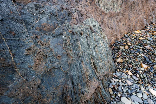 Геологічні Сліди Пена Горададі Захід Від Фуертевентура Канарські Острови — стокове фото