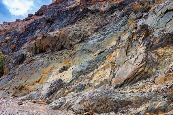 Γεωλογικές Πατημασιές Στην Pena Horadada Δυτικά Της Fuerteventura Κανάριοι Νήσοι — Φωτογραφία Αρχείου