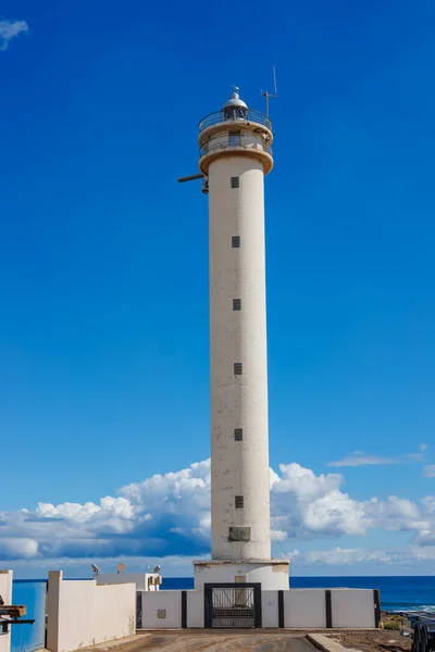 stock image Gavioto Point Lighthouse in Puerto del Rosario on the island of Fuerteventura in the Canary Islands