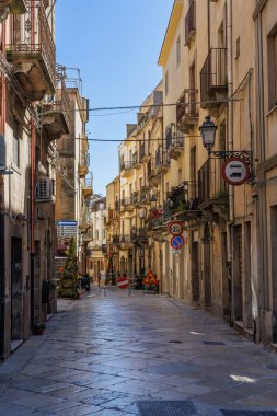 İtalya 'nın Sicilya adasındaki antik Salemi kasabası.