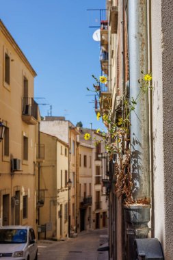 İtalya 'nın Sicilya adasındaki antik Salemi kasabası.