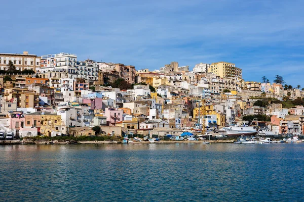 Sicilya Talya Daki Eski Sciacca Kasabasının Limanı — Stok fotoğraf