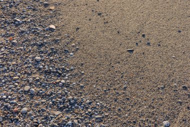 İtalya 'da Sicilya sahillerindeki kumun doğal dokusu.