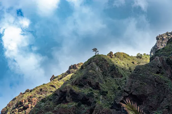 stock image Views from the lookout over the coastal town of Paul do Mar on the island of Madeira, Portugal