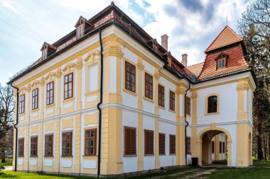 Senica, Slovakya, Avrupa 'daki Jan Mudroch Galerisinin Geç Barok Konağı