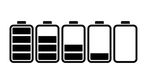 バッテリーアイコンベクトルイラスト — ストックベクタ