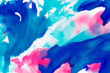 Suluboya fırça darbeleri arka plan. Alkol mürekkebiyle çizmenin mavi-mavi mermer etkisi. Resim geçmişi, suluboya düğün davetiyesi.