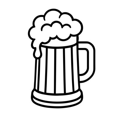 Bira festivali. Bir kupa birayı köpükle tutarken. Ekim Festivali