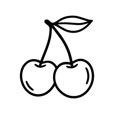 Vector vişne ikonu. sembol 