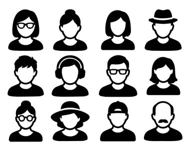 Hesap simgesi. Profil simgeleri, avatarlar, insanlar