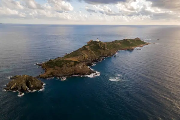 Widok Lotu Ptaka Archipelag Sanguinaires Korsyka Francja Zdjęcie Stockowe