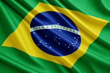 Brezilya kumaş arkaplanı tam çerçeveli dalgayı kapat