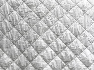 Beyaz yatak yorgan deseninin üst görünümü