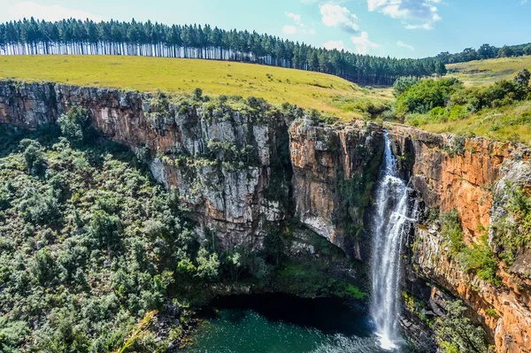 Pittoreske Groene Berlijnse Water Fall Sabie Graskop Mpumalanga Zuid Afrika — Stockfoto