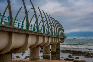 Umhlanga whalebone pier seascape in Umhlanga rocks Durban north