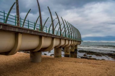 Umhlanga whalebone pier seascape in Umhlanga rocks Durban north
