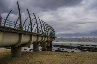 Umhlanga whalebone pier seascape in Umhlanga rocks Durban north