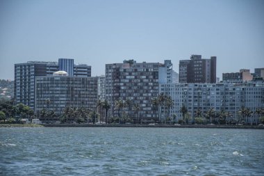 Güney Afrika Hint Okyanusu 'ndan alınan Durban gökdelen binası ve kulesi