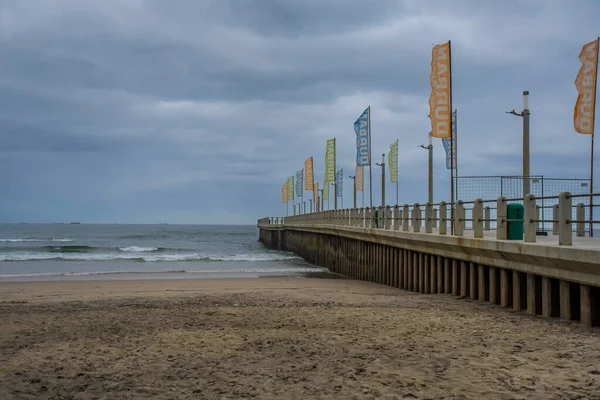 Durban Plaża Promenada Nowy Pomost Oceanie Indyjskim Rpa — Zdjęcie stockowe
