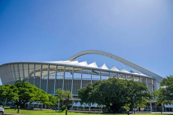 南アフリカのダッチバンにあるサッカースタジアムモーゼス マビダ ストックフォト