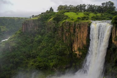 Howick Şelalesi Kzn Midlands 'taki Umgeni Nehri' ne düşüyor.