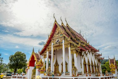 Phuket Tayland 'daki güzel Wat Chalong Budist Tapınağı