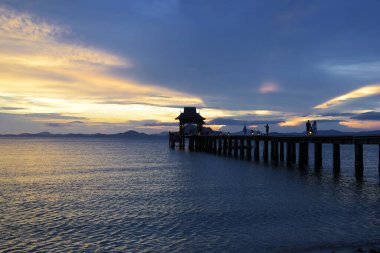 Phang Nga Tayland 'da Koh yao yai adası deniz manzarası