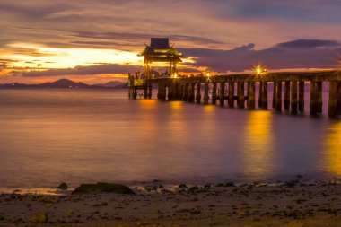 Phang Nga Tayland 'da Koh yao yai adası deniz manzarası
