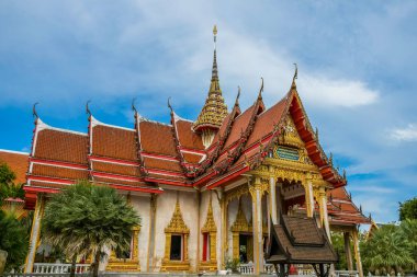 Phuket Tayland 'daki güzel Wat Chalong Budist Tapınağı