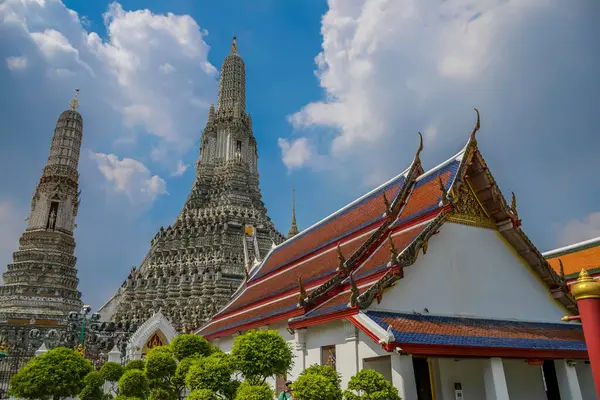 stock image Wat Arun Ratchawararam a Buddhist hindu temple in Bangkok Thailand