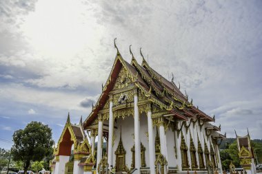 Phuket Tayland 'daki güzel Wat Chalong Budist Tapınağı