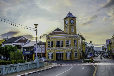 Tayland 'daki Phuket eski şehir manzarası