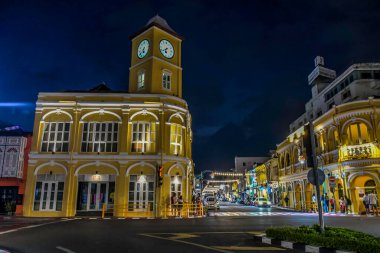 Tayland 'daki Phuket eski şehir manzarası