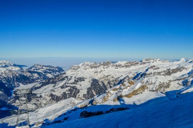 Mount or Mt Titlis in Switzerland near Engelberg clipart